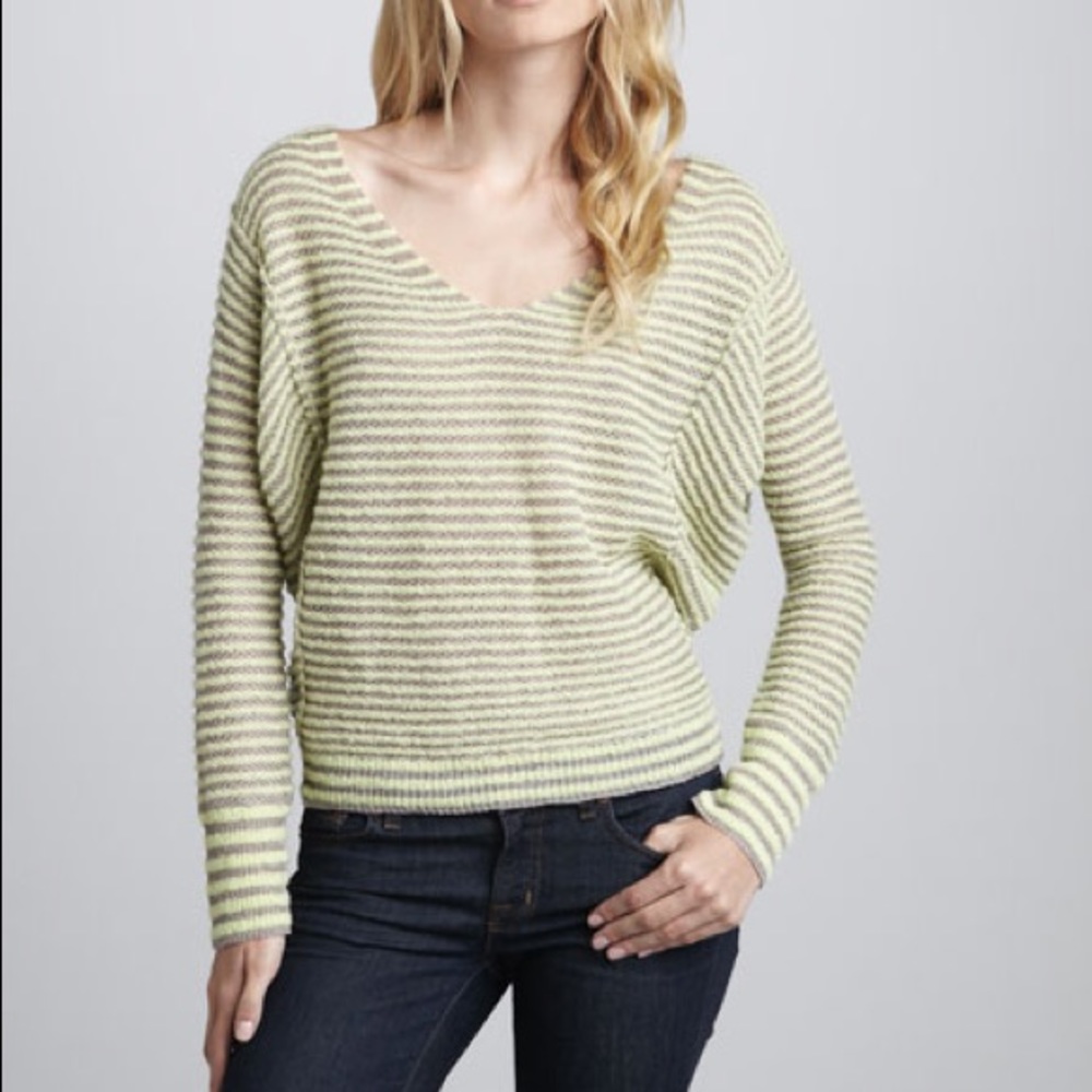 Free People Bumblebee Striped Sweater Size Large